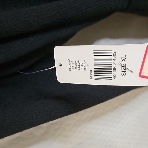 I.E. Open Belted  Long Sleeve Cardigan Sweater  Sz XL Black NWT - Picture 8 of 11